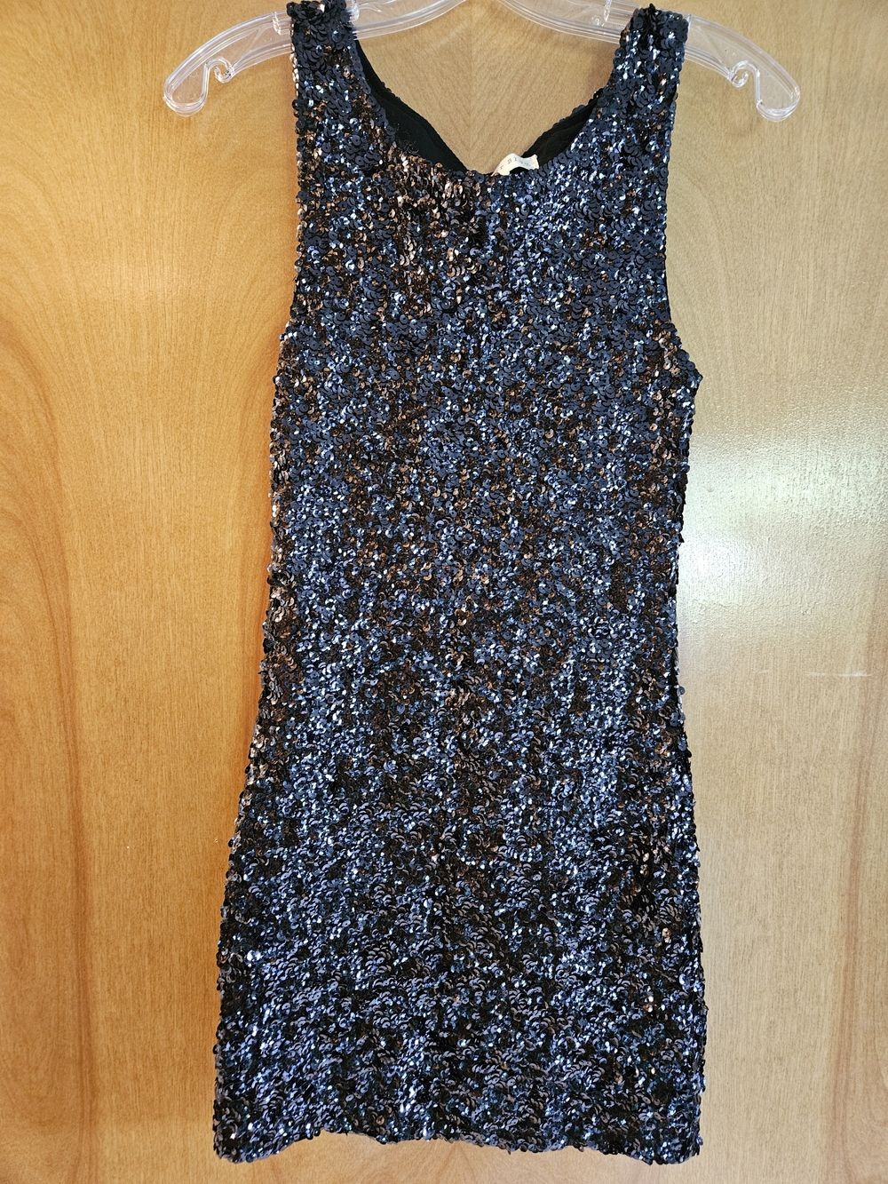 Black Sequin Mini Dress - Sleek Evening Sheath